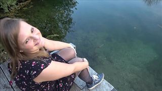 FAN ERKENNT MICH!!! SPONTANER OUTDOOR FAN QUICKIE AM SEE!