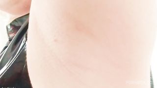 FemDom POV: armpits fetish point of view video (Arya Grander) sexy hot blonde seduces