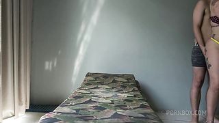 levando pica na sauna