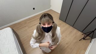 HOT BLONDE ROLE PLAY WITH CUM IN PUSSY