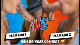 QUAL A MELHOR MAMADA? COMPARACAO DE DUAS MAMADAS DA MINHA ENTEADA