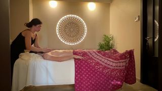 SEXY MILF MASSEUSE GIVES ORIENTAL MASSAGE WITH HOT OIL