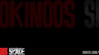 MASKED TINA BEING ANAL AND VAGINAL USED AT KOKINOOS SPACE