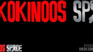 MASKED TINA IS FUCKING BLACK DICK AT KOKINOOS SPACE