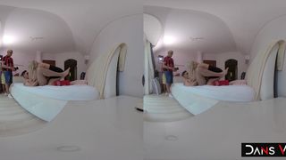 LANA WOLF S LEGS SHAKE AS SHE S SPITROASTED BY THROBBING COCKS!