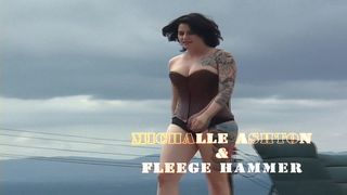 TATTED BLACK HAIRED BEAUTY GETS FUCKED BY HER BLACK BOYFRIEND