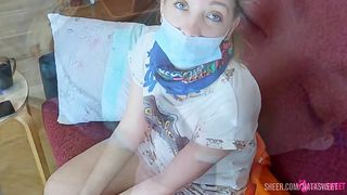 Impudent guy promised that sperm and blowjob are the best medicine for the treatment of coronavirus (Covid-19)! Hot role play porn 4k 60 fps full video by Nata Sweet