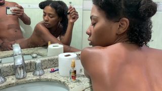 I went into the bathroom when she was getting ready to leave, I ate her ass and I came all over her ass.