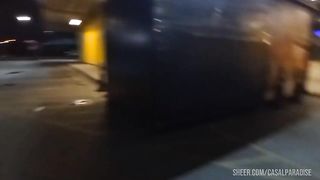 Transando com o faxineiro do mercado