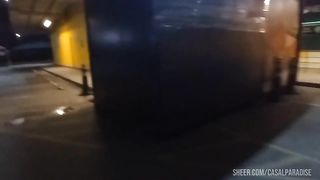 Transando com o faxineiro do mercado