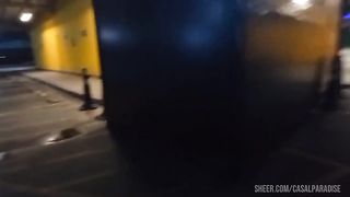 Transando com o faxineiro do mercado