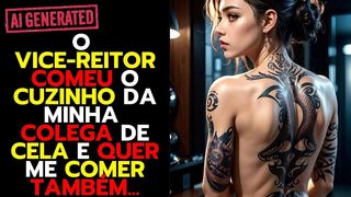 MINHA COLEGA DE CELA FOI FODIDA PELO VICE-REITOR NA MINHA FRENTE, QUERO QUE ELE COMA MEU RABO TAMBEM...