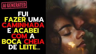 MULHER CASADA VAI FAZER UMA CAMINHADA E ACABA COM A BUCETA FODIDA E A BOCA CHEIA DE LEITE...