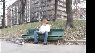 Redhead, skinny trans enjoy time with his boy on his room, so real