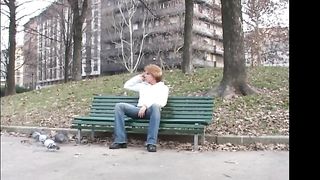Redhead, skinny trans enjoy time with his boy on his room, so real