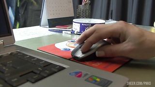 Jennyfer watching porn and felt to sleep, but the dream of fucking this young boy feels real