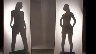 Cover in the shadow two trans meet each other and start to have sex