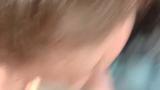 BEAUTIFUL LIGHT BLUE EYES SUCKS COCK AND BALLS CFNM