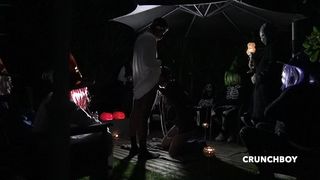 3827 HIDDEN CAM FOR HALLOWEENN NIGHT WITGH TOP HIDDEN FACE