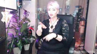 Control the orgasm of your slut wife! This bitch should cum when you let her!