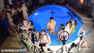 Public Pool Party Fuck Fest With Multiple Friends - Real Girls Fuck