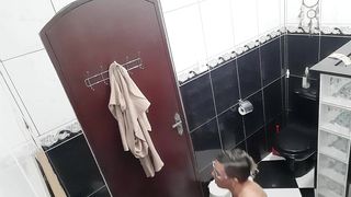 HE PAID TO FILM THE LESBIAN SUCKING AND FUCKING IN THE BAR S BATHROOM.
