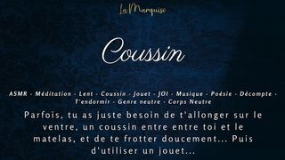 COUSSIN - ASMR JOI FRENCH AUDIO PORN GENDER NEUTRAL