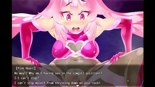 PINK HEART [ FUTA HENTAI GAME ] EP.2 HUGE COCK FUTANARI TRANSFORMATION !