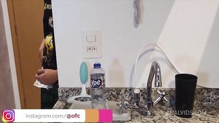 Patrao espionou na cozinha .nao teve jeito