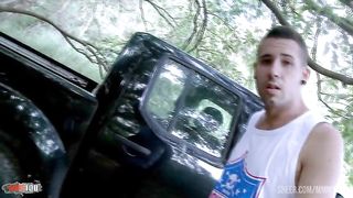 Kevin White fucking Linda India a skinny arab Milf in the woods