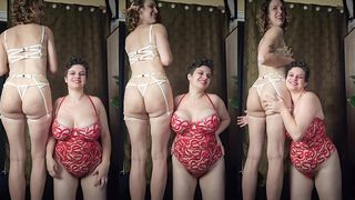 TWO BEAUTIFUL BABES, BEAUTIFUL LINGERIE AND BANGIN  BOOTIES!