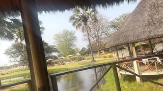 USING THE LODGE SOFA FOR OUR NAUGHTY PLAY - PUBLIC HANDJOB WITH A GREAT VIEW