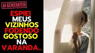 MINHA BUCETA FICOU TODA MOLHADA VENDO MINHA VIZINHA DANDO O RABO...