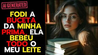 COMI GOSTOSO A BUCETA DA MINHA PRIMA, ELA QUERIA TODO O MEU LEITE QUENTE, DEI ATE A ULTIMA GOTA PRA ELA...