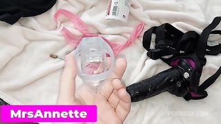 SURPRISE, I NEED IN YOUR ANAL. BISEXUAL HUSBAND IN CHASTITY BELT AS HE GETS FUCKED BY MISTRESS! STRAPON FEMDOM AMATEUR PORN