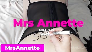 SISSY BITCH BRAINWASHING. FEMDOM FISTING ANAL TRAINING. Sissy Fucked In Chastity
