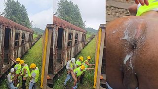 OPERARIOS FODERAM GOSTOSO COM O CHEFE DURANTE A PAUSA ALMOCO - PART I/II