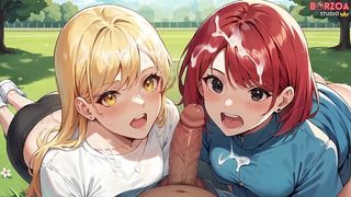 FACIAL CUMSHOT IN PUBLIC PARK