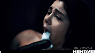 Real life Hentai - Valentina Nappi inside an Elevator, without permissions, Chick is aggressive fuck and fill up full of cum by aliens