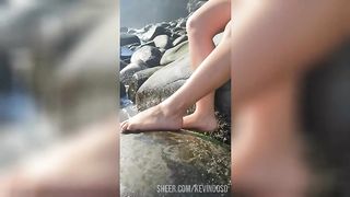 unknown girl on the beach takes me to fuck in her cheap hotel.