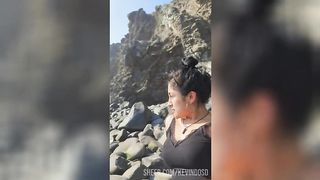 unknown girl on the beach takes me to fuck in her cheap hotel.