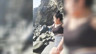 unknown girl on the beach takes me to fuck in her cheap hotel.