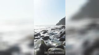 unknown girl on the beach takes me to fuck in her cheap hotel.