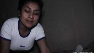 Hot stepmom comes to my bed in the middle of the night - cumshot in mouth