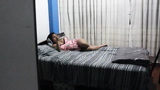 She asks her stepbrother to watch porn together and masturbate