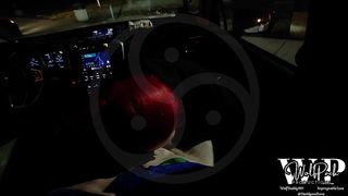 MTF ASIAN AMERICAN REDHEAD SHEMALE CUM SLUT IMPREGNABLELEXA PLAYING IN PUBLIC AT THE REST AREA IN THE CAR