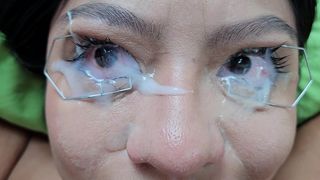 EYE FETISH AND CUM IN EYES