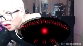 Aimee Hot MILF: Hot riding mature reverse cowgirl before mirror of world .!.
