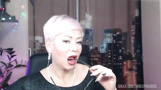 Aimee Hot MILF: Hot riding mature reverse cowgirl before mirror of world .!.