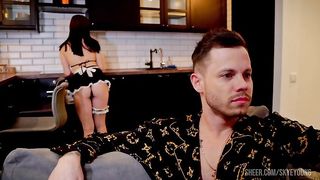 The maid paid with anal for bad cleaning